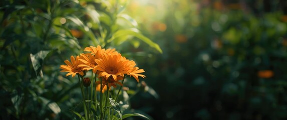 Colorful Orange Daisies