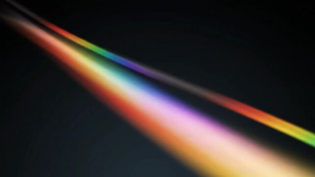 Vibrant rainbow light beam