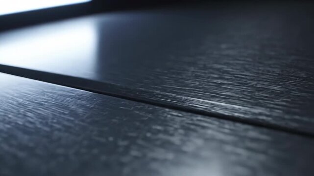 Seamless loop of a cold metallic surface subtly shifting its polished texture creating a clean industrial dark silver background animation professional, dark silver background, subtle motion
