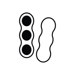 Fototapeta premium Peanut vector icon