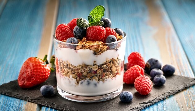 granola parfait with berries a healthy and delicious breakfast treat