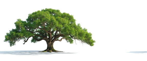 Fototapeta premium Isolated tree against white background with alpha channel and clipping path