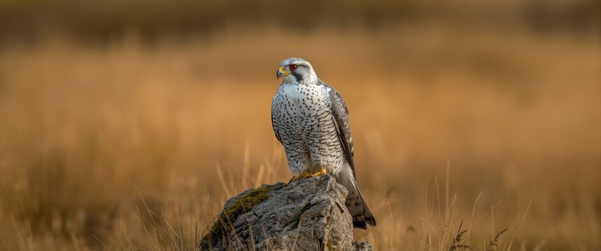 The gyrfalcon, known as gerfalcon in some texts, is the biggest falcon species, often abbreviated as gyr.