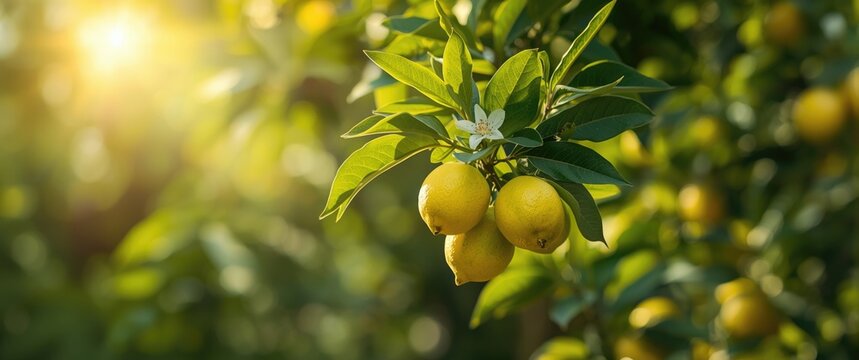 Beautiful green lebu garden scenery
