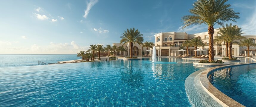 Palm Jumeirah Island Luxury Resort Featuring Pools and Villas