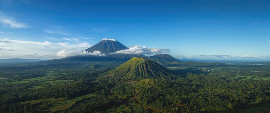 Legazpi Albay Philippines: Extreme Long Shot of Mayon Volcano