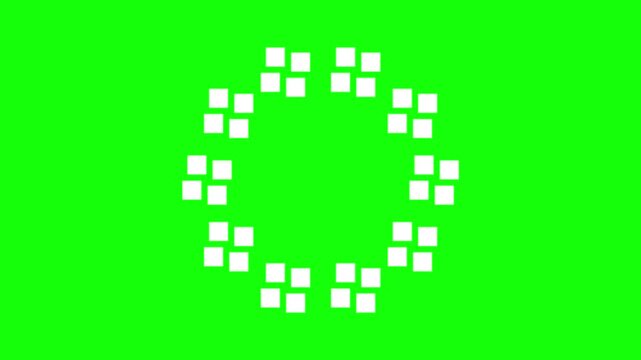 Multiple Rotating Four Square Animation