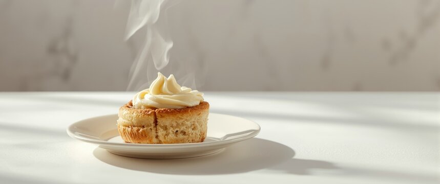 Homemade sinabon rolls featuring cream cheese background, food, white, bread, cheese, breakfast, healthy, plate, dessert, dinner