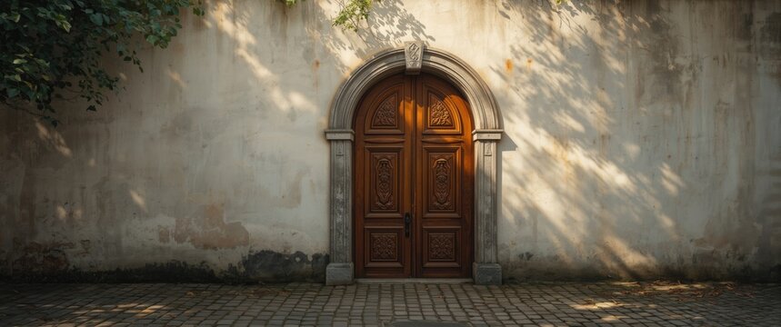 Public spaces in Turkish cities with doors, arches, and gates made of stone and metal