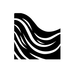 black and white zebra corner pattern