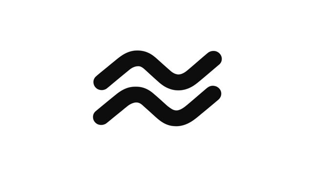 Black Approximately Equal To Sign on White Background. Math Symbol for Approximation, Equivalence, About, Similar Concepts.