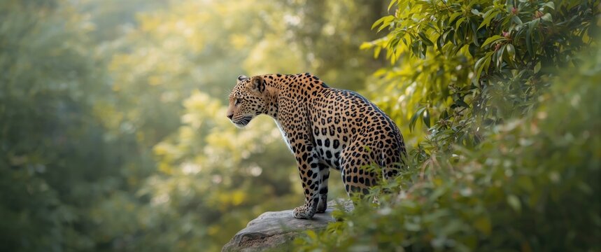 Nearby Observation of Panthera pardus saxicolor, Persian Leopard