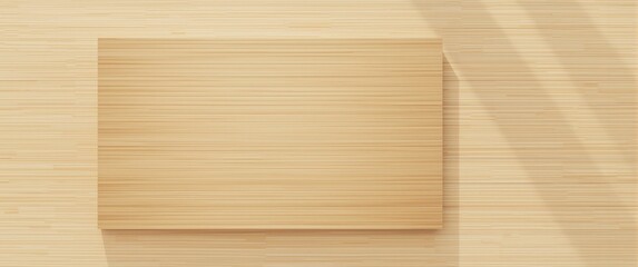 Clean bamboo board with striped design and continuous background texture