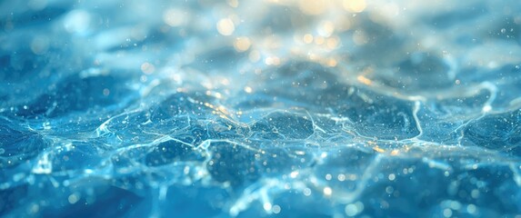Obraz premium Glistening sea water surface in an abstract background