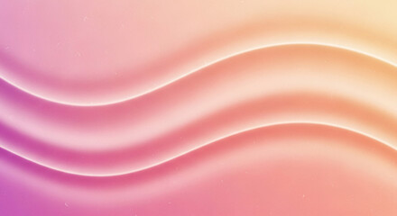 Obraz premium Abstract Pink Orange Wavy Gradient Background with Film Grain