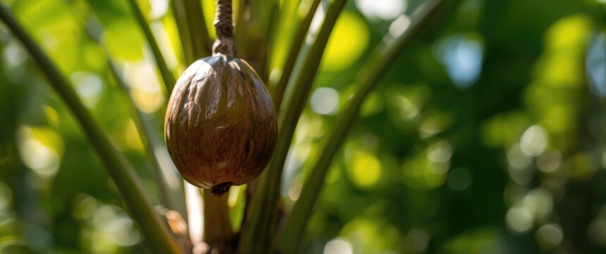 Brazilian exotic fruit Monguba (pachira aquatica)