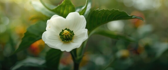 Obraz premium Detailed macro image of bell pepper bloom