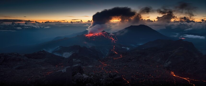Eruption of Nyiragongo Volcano