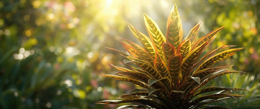 The Beauty of Puring Teri (Codiaeum variegatum) Leaves as a Popular Ornamental Plant