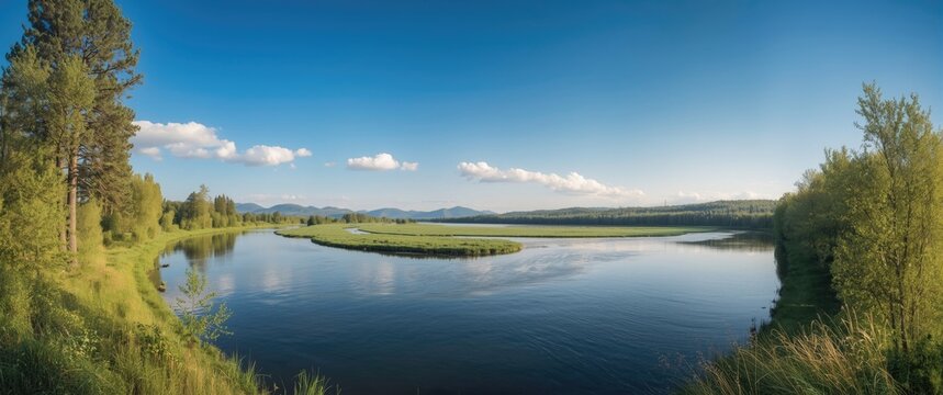 Moksha River Bank Near Bashkiria Border