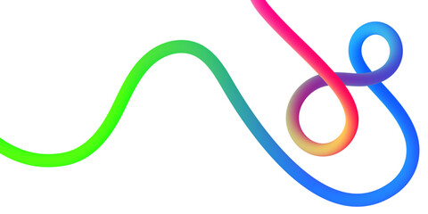 Rainbow Color Ribbon Waves with Abstract Gradient Line Pattern Background.Colorful wavy vector design elements for creative branding, web, and graphic design use.