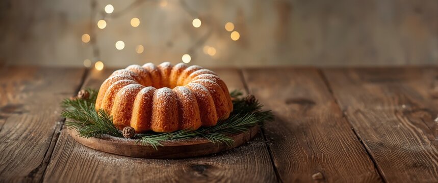 Spanish holiday treat: Roscon de Reyes with coniferous adornment