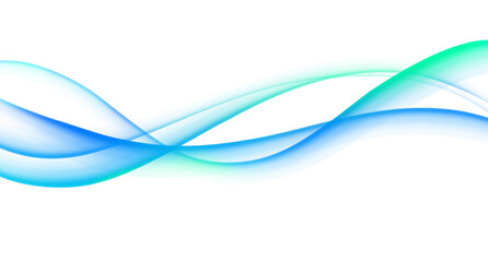 Naklejka premium Elegant Fluid Motion Lines in Light Blue and Turquoise Tones