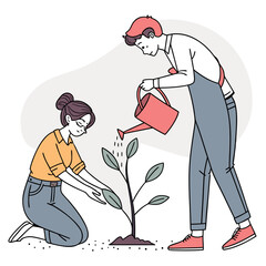 Taking Care of Plant Together