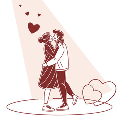 Standing in Heart Spotlight