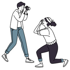 Taking Photo Together