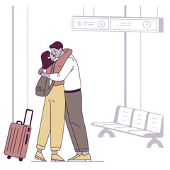 Airport Goodbye Scene 1