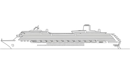 Obraz premium cruise ship, ocean liner