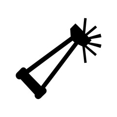 Fototapeta premium a simple black and white graphic of a spotlight