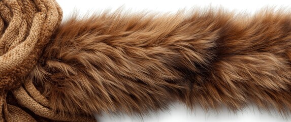 Fototapeta premium White background with isolated nature fur