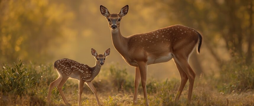 Roe Deer (Capreolus Capreolus) Species Family