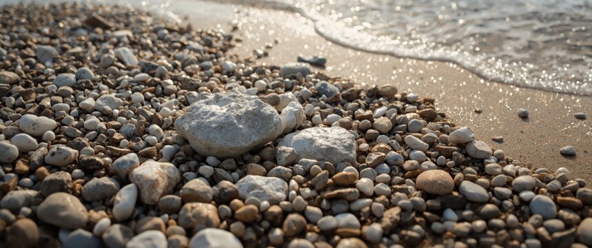 A rock consisting of a matrix of conglomerate with rounded fragments from small pebbles to large boulders in solid clay