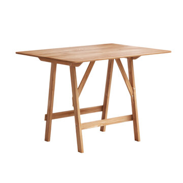 Wood table, desk isolated on Transparent Background