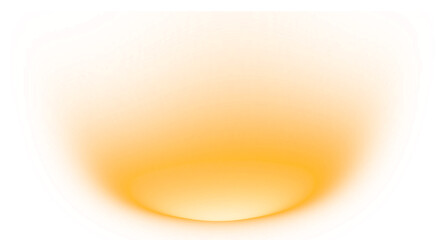 Orange Glowing Light Flare Isolated on Transparent Background