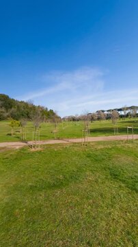 Villa Doria Pamphilj - Rome - Italy - Equirectangular 360 degree landscape - Loop video