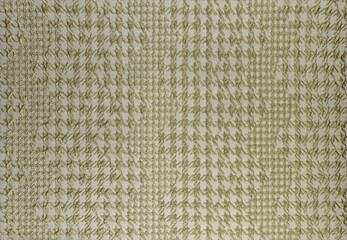 Pale Gold 3D Houndstooth Textile with Soft Relief