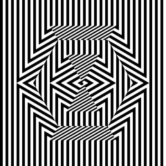 a style of visual art that uses optical illusions
