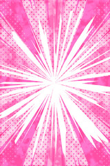 新春用アメコミ風背景(縦長)水彩風加工