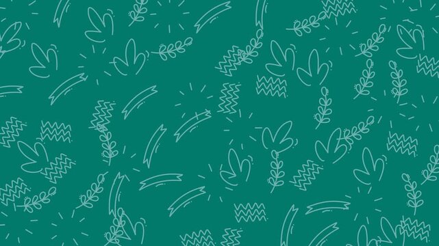 Doodle line art seamless pattern background leaves branches organic hand-drawn suitable for textile designs, web backgrounds, branding, invitations, and digital papers.