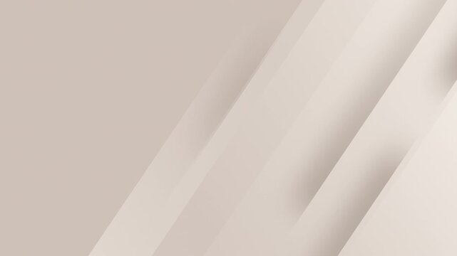 Soft beige abstract background with smooth diagonal flowing shapes and warm neutral gradient. Elegant minimal business video backdrop branding, corporate presentations, finance, consulting  luxury