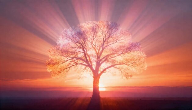 cinematic radial balance circle on horizon perfect for spring equinox