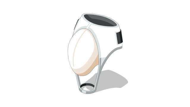 Protective sports gear: detailed athletic cup and jockstrap design