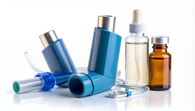 Asthma Inhalers and Medical Supplies for Respiratory Health.