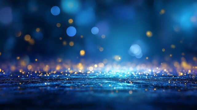 高級感のあるキラキラしたグリッターがきらめく抽象動画