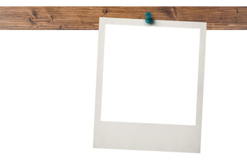 Blank paper notes pinned on board, transparent PNG template.