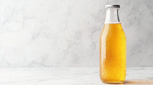 A trendy kombucha drink glowing in warm sunlight, highlighting fermentation and modern wellness culture.